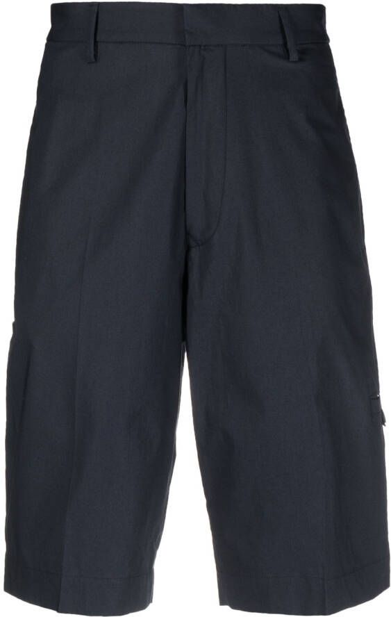 Lardini Shorts met logopatch Blauw