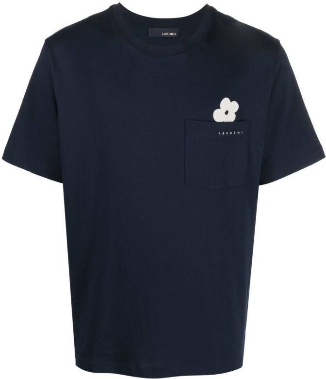 Lardini T-shirt met logoprint Blauw