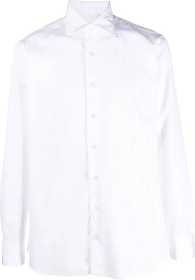 Lardini Katoenen overhemd Wit