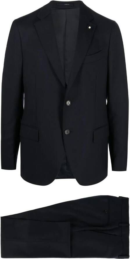 Lardini Pak met enkele rij knopen Blauw