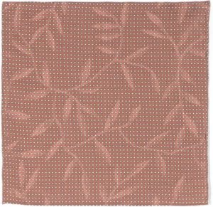 Lardini polka-dot leaf-embroidered scarf Bruin