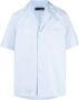 Lardini Overhemd met korte mouwen Blauw - Thumbnail 1