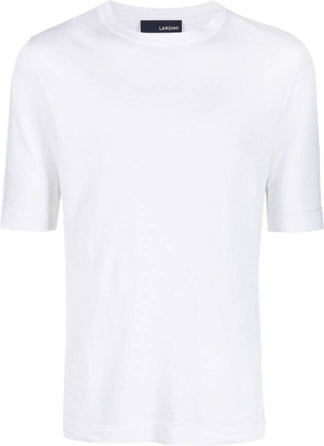 Lardini Fijngebreid T-shirt Wit