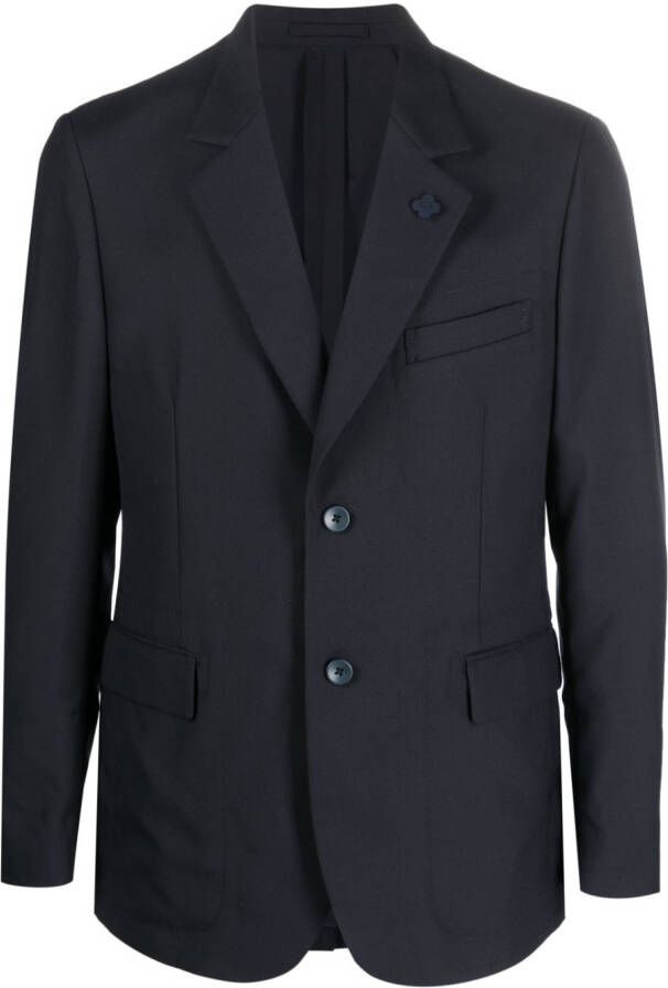 Lardini Blazer met enkele rij knopen Blauw