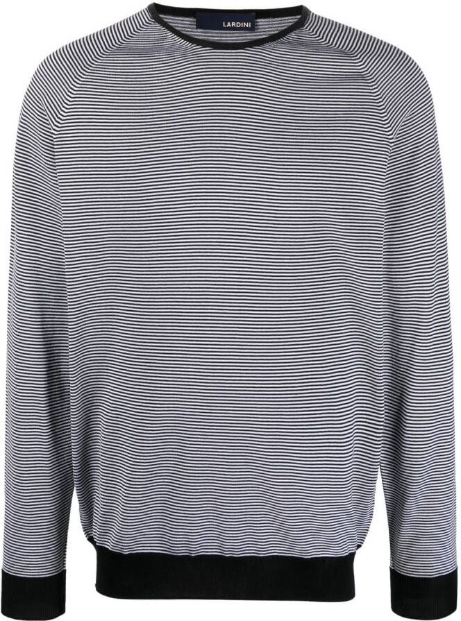 Lardini Sweater met contrasterende afwerking Zwart