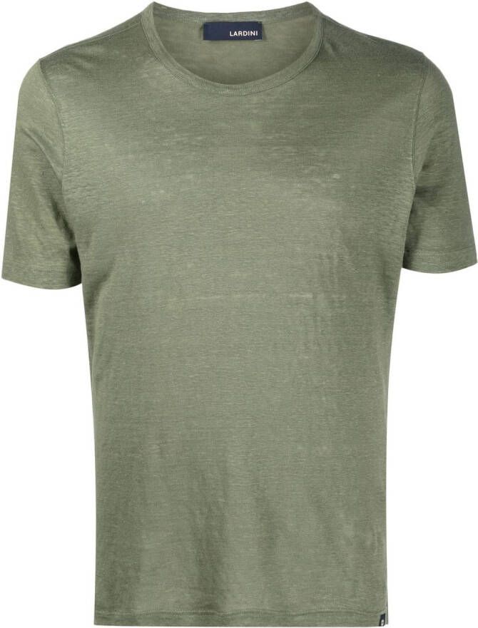 Lardini T-shirt met ronde hals Groen
