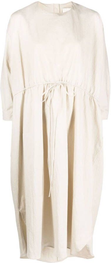 Lauren Manoogian Blousejurk met ronde hals Beige