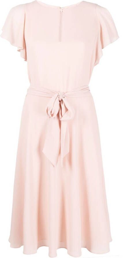 Lauren Ralph Lauren Midi-jurk met ceintuur Roze