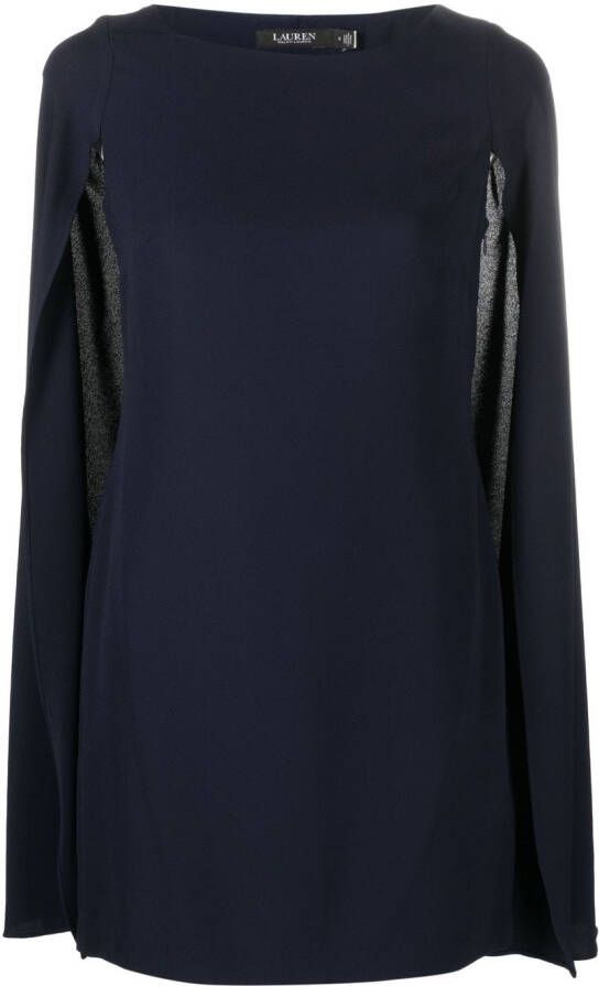 Lauren Ralph Lauren Mini-jurk met cape Blauw