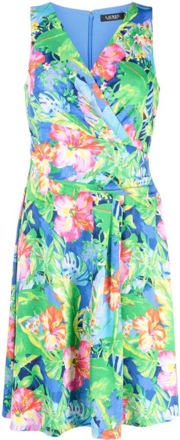 Lauren Ralph Lauren Wikkeljurk met bloemenprint Groen
