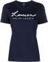 Lauren Ralph Lauren T-shirt met geborduurd logo Blauw - Thumbnail 1