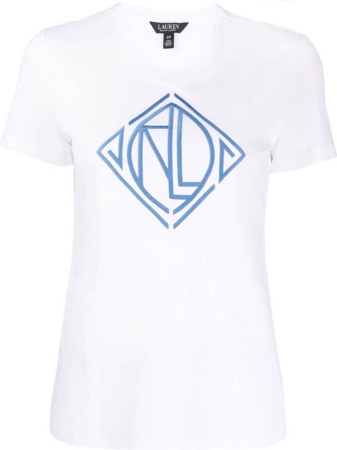 Lauren Ralph Lauren T-shirt met logoprint Wit