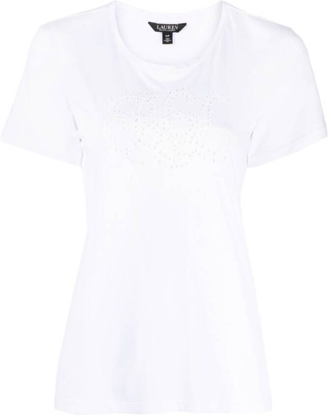 Lauren Ralph Lauren T-shirt met print Wit