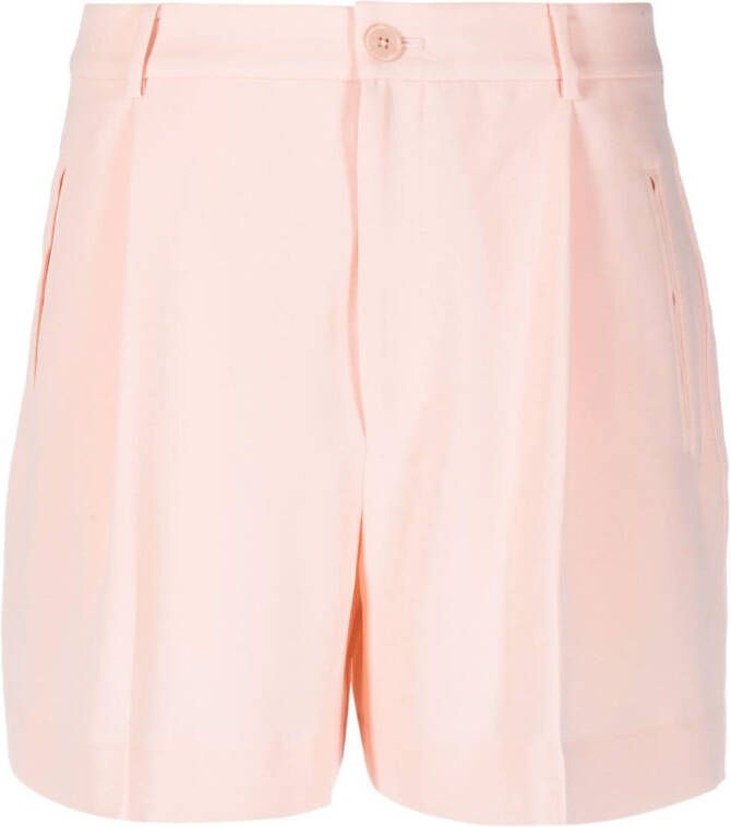 Lauren Ralph Lauren Geplooide shorts Roze