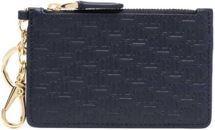 Lauren Ralph Lauren Portemonnee met logo-reliëf Blauw