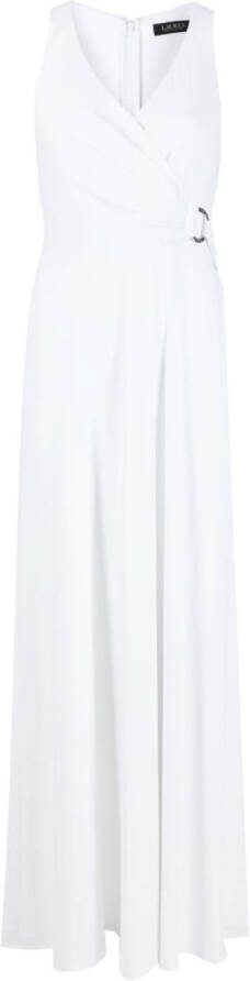 Lauren Ralph Lauren Maxi-jurk met wikkeldetail Wit