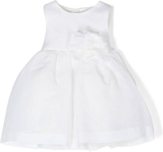 Le Bebé Enfant Mouwloze jurk Wit