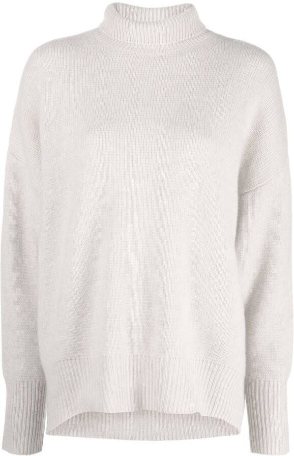 Le Kasha Gebreide coltrui Beige