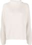 Le Kasha Ribgebreide trui Beige - Thumbnail 1