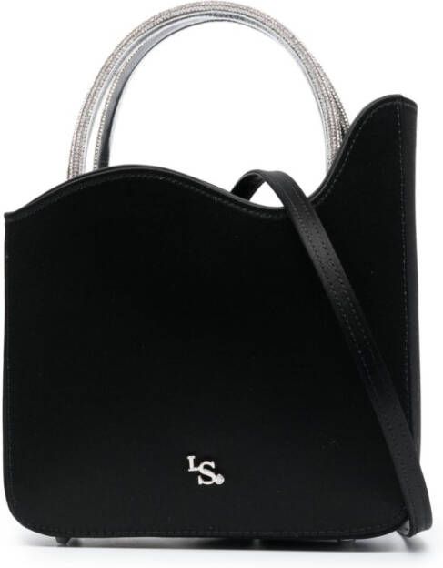 Le Silla Ivy satijnen tas Zwart