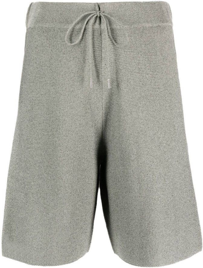Le Tricot Perugia Shorts met trekkoordtaille Groen
