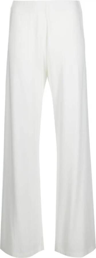 Le Tricot Perugia High waist broek Wit
