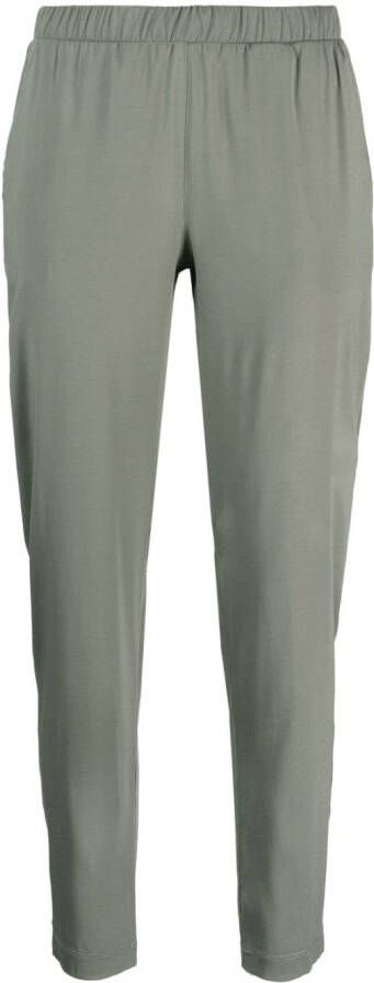 Le Tricot Perugia Pantalon met elastische taille Groen