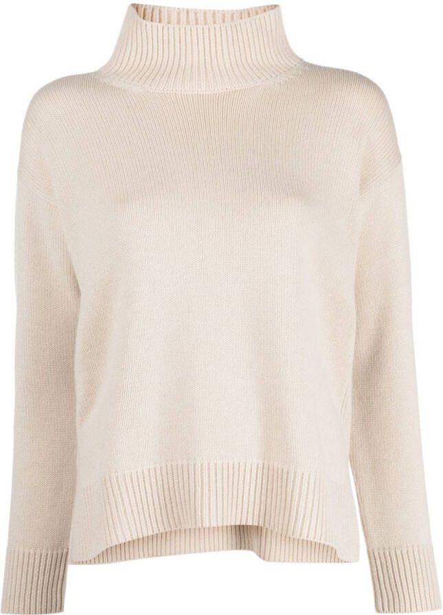 Le Tricot Perugia Trui van wolmix Beige