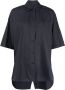 Lee Mathews Blouse met verlaagde schouders Blauw - Thumbnail 1