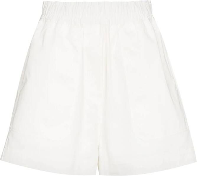 Lee Mathews Shorts met elastische taille Wit
