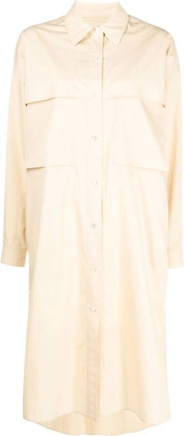LEMAIRE Blousejurk met lange mouwen Beige