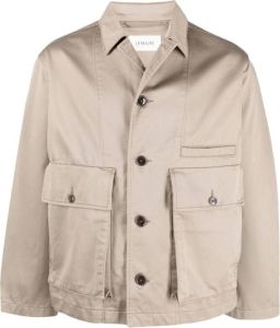 Lemaire Button-down shirtjack Beige