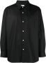 LEMAIRE Overhemd met klassieke kraag Zwart - Thumbnail 1