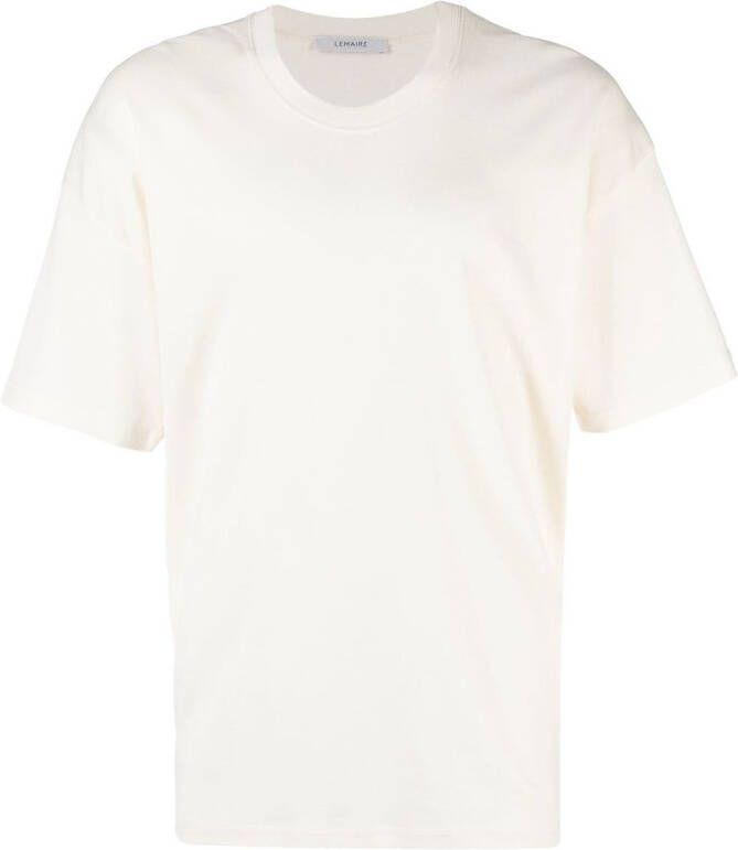 Lemaire T-shirt met ronde hals Beige