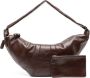 LEMAIRE Croissant leren schoudertas Bruin - Thumbnail 1
