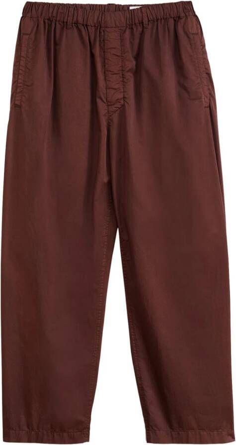LEMAIRE Cropped broek met elastische taille Rood