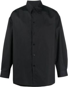 Lemaire Oversized overhemd Zwart