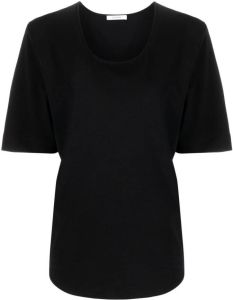 Lemaire scoop-neck cotton T-shirt Zwart