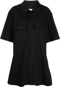 Lemaire Flared blouse Zwart