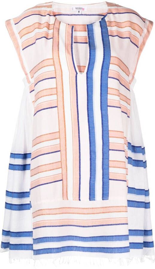 Lemlem Gestreepte kaftan Veelkleurig
