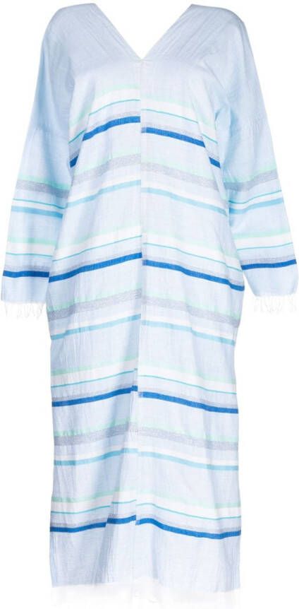 Lemlem Gestreepte jurk Blauw