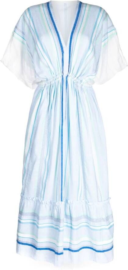 Lemlem Gestreepte jurk Blauw