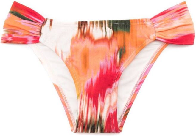 Lenny Niemeyer Bikinislip met ruche Oranje