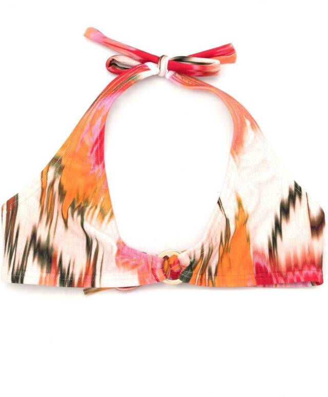 Lenny Niemeyer Bikinitop met halternek Oranje