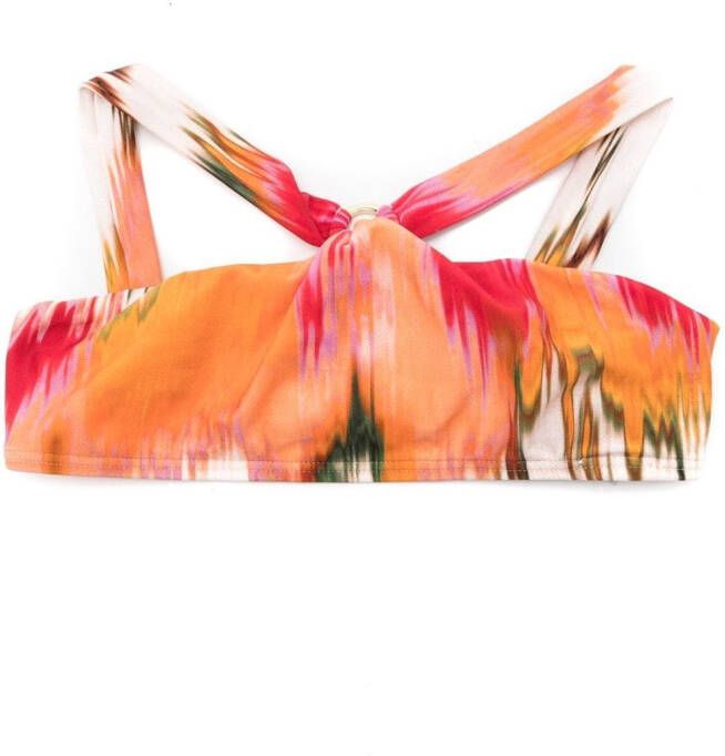 Lenny Niemeyer Bikinitop met halternek Oranje