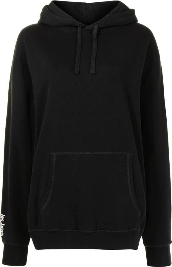 Les Girls Les Boys Hoodie met logoprint Zwart
