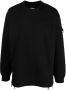 LES HOMMES Sweater met print Zwart - Thumbnail 1
