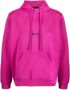LES HOMMES Hoodie met logoplakkaat Roze - Thumbnail 1
