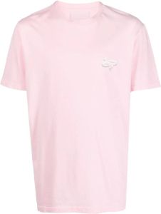 LES HOMMES T-shirt met slangenprint Roze