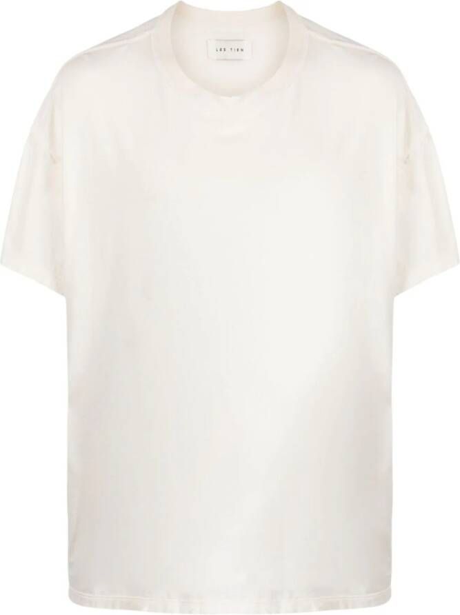 Les Tien T-shirt met ronde hals Beige